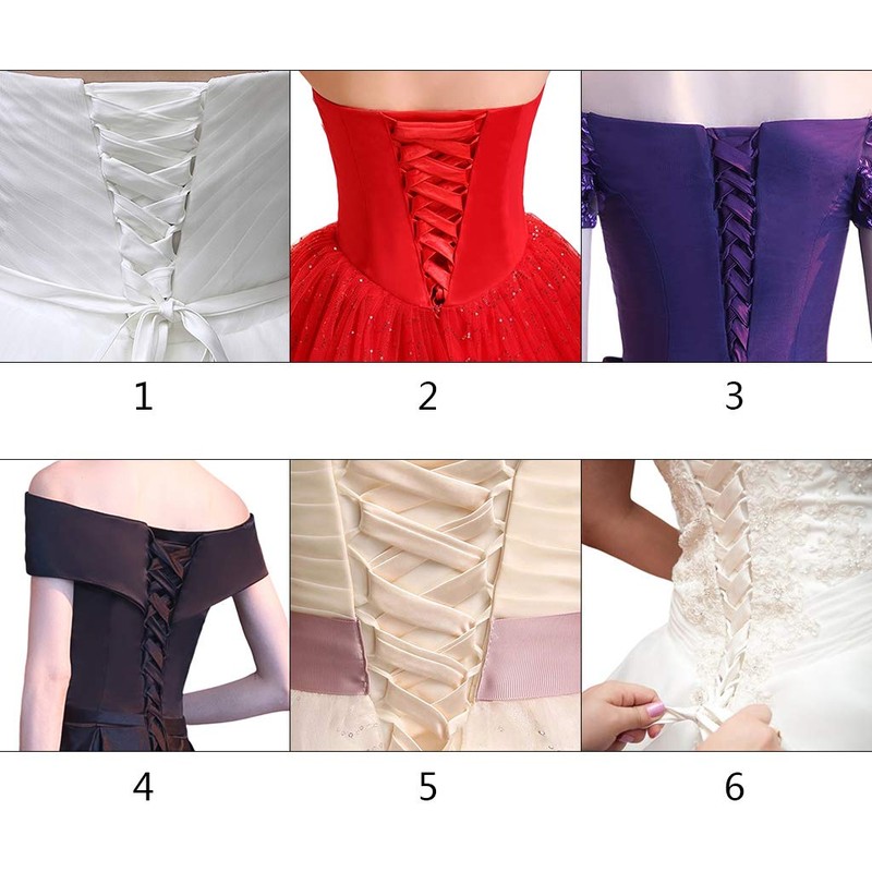 IOOOFU 118Inch Wedding Dress Zipper Replacement Adjustable Corset Back Kit