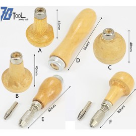 Wooden Graver Handle for Jewelry Engraving & Beading Tools – 6 Styles