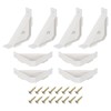 uxcell 8 PCS 90 Degree Plastic Triangle Bracket, Corner Support