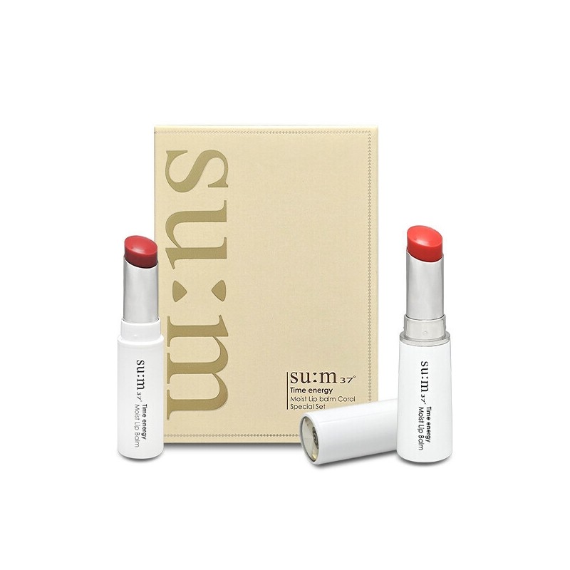 Su:m37 Time Energy Moist Lip Balm Coral Special / 숨37
