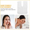 Toalla Cabello de Microfibra Gruesa y Vellón Blanco Toalla Absorbente