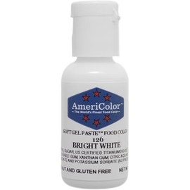 Food Coloring AmeriColor - Bright White Soft Gel Paste, .75 Ounce