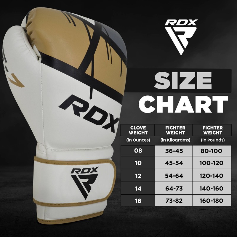 RDX Maya Leather Boxing Gloves Punch Bag Sparring Training Muay