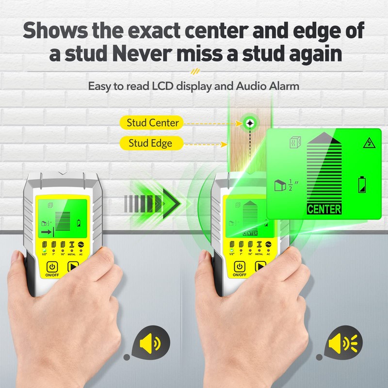 Stud Finder Wall Scanner Sensor - 5 in 1 Stud