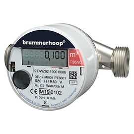 Waterstar M-ETH Wireless Hot Water Meter Q3:2.5 DN15 Wireless M-Bus OMS (110 mm); Calibration Valid until 2029
