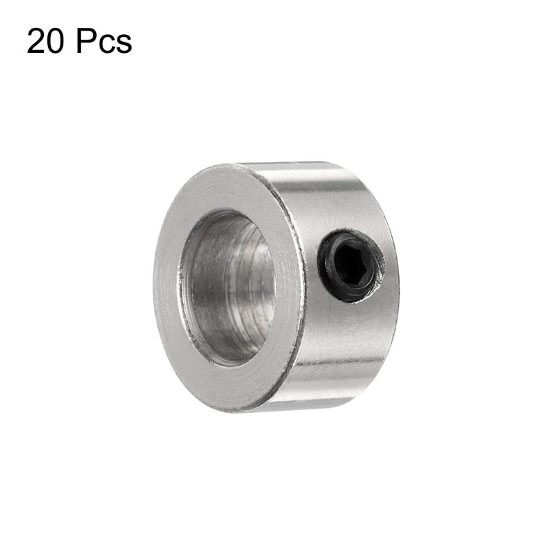 sourcing map 20pcs Set Screw Collars 8mm Bore Shaft Collars,