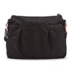 Korvara Nylon Crossbody Bag, Black - Premium Lightweight Top-Zip Handbag
