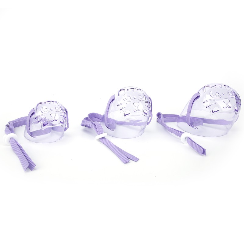 3pcs Cat Dog Muzzle AntiBite Cat Mouth Cover Breathable Transparent