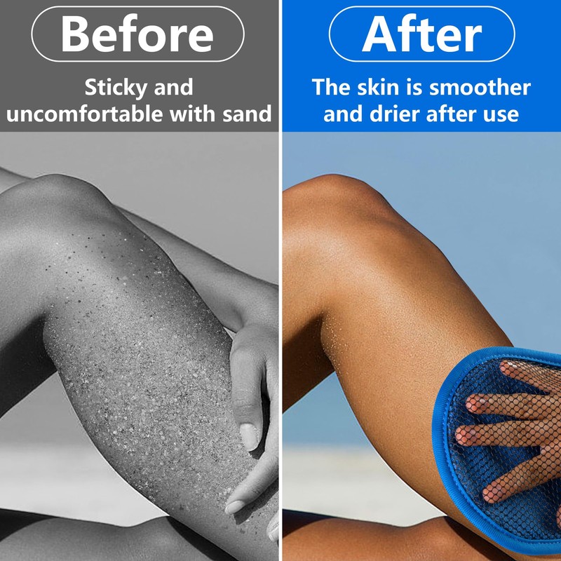 codree 2 Pcs Sand Remover for Beach- Soft Sand Wipe