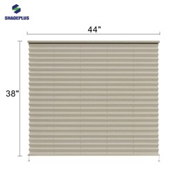 SHADEPLUS RV Blinds,RV Pleated Shades,RV Window Shades,Camper Blinds,RV Window Blinds for RV Camper Travel Trailer Motorhome's Window 44" W x 38" L Cappuccino