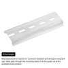 MECCANIXITY 5 Pcs DIN Rail Slotted Aluminum Mounting Guide 4"