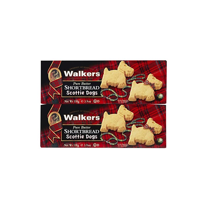 Walkers Scottie Dog Shortbread - 3.9 oz - 2 pk