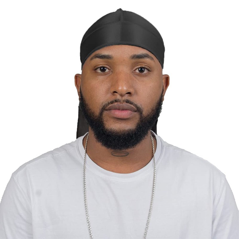 ForceWave Silky Durag for Men Wave Cap Satin Dorag for