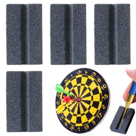 Whetstone for Metal Darts, Pack of 4 Sharpener for Steel Darts, Sandstone Dart Sharpener, Dart Sharpener, for Metal Darts and Steel Darts, Dart Accessories