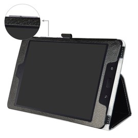 ZenPad Z8s ZT582KL / Z8 ZT582KL-VZ1 Case,Mama Mouth PU Leather Folio 2-Folding Stand Cover with Stylus Holder for 7.9" Asus ZenPad Z8s ZT582KL / Z8 ZT582KL-VZ1 Android 7.0 Tablet,Black