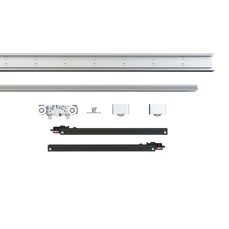 39 in. Soft Close and Open Interior Hidden Track System