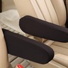 4 Pieces Universal Black Elastic Car Armrest Covers, Front Seat