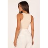 Petal & Pup Women's Ari Ribbed Tank Top, Beige, X-Large