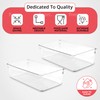 Amtido Drawer Organiser Tray Set - Clear Plastic Containers for