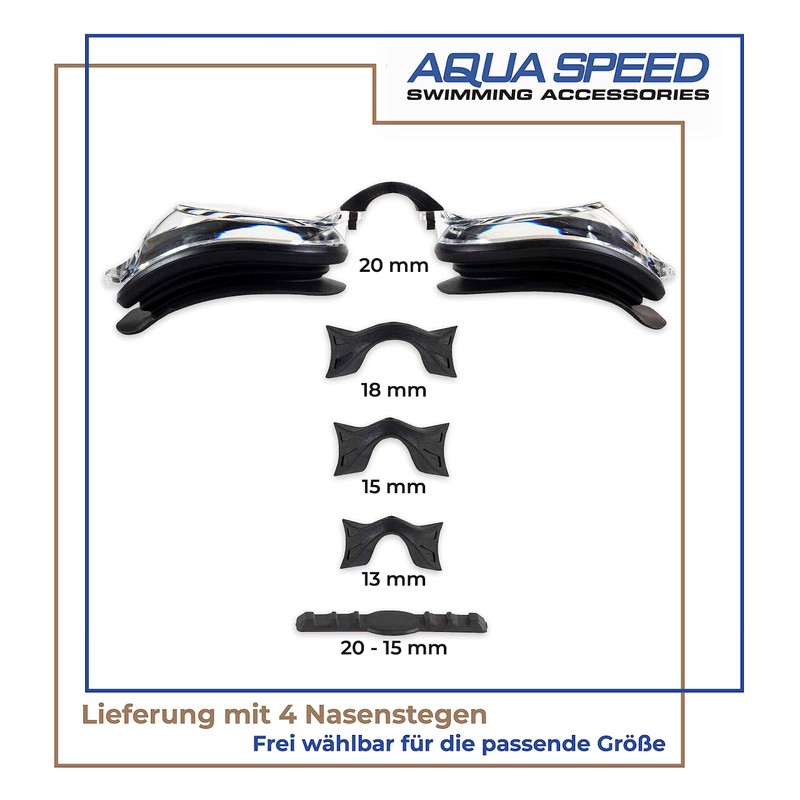 Aqua Speed® Lumina Swimming goggle (optical lenses to correct short-sightedness;