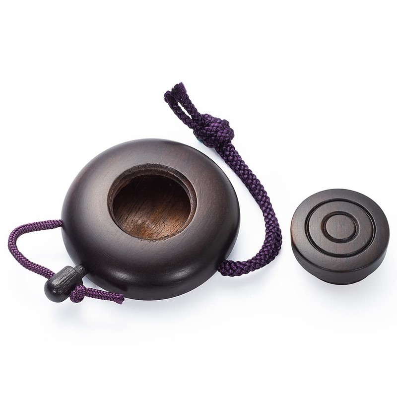 Butsudanya Takita Shoten Ebony Incense Holder, Small, 1.7 inches (4.4