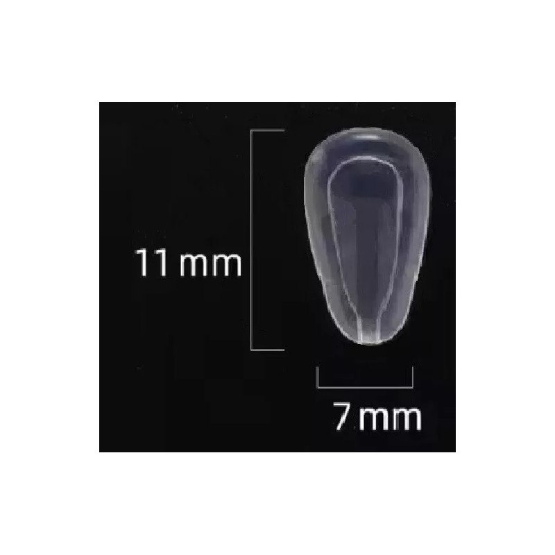 Galaxylense 2 Pair Soft Nose Pads Push-in Silicone For Oakley