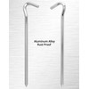 QWORK 25 x Tent Pegs, 18 cm, Robust Aluminium Pegs,