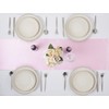 Light Pink Table Runner 12x108 Inches Long, Satin Silk-Like Smooth