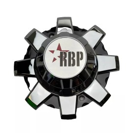 RBP Chrome/Gloss Black Wheel Center Cap C-315-1