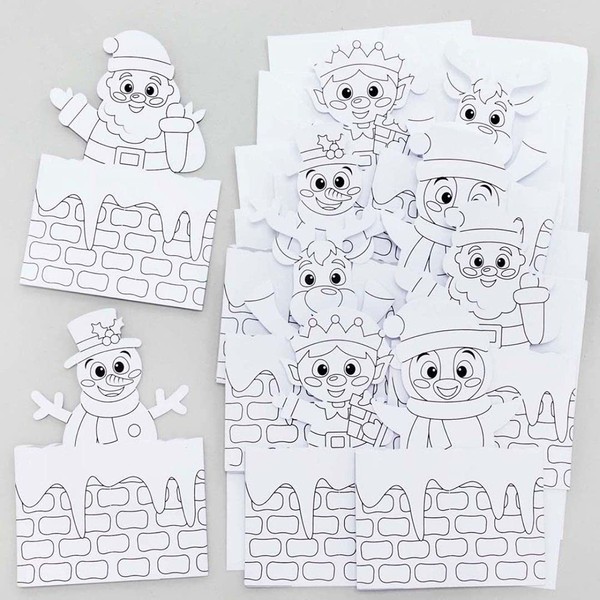 Baker Ross FE867 Chimney Colour In Pop Up Cards -