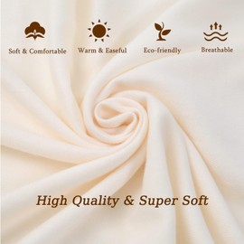 Pashmina Scarf, vimate Women Pashmina Shawls and Wraps with Medium Thickness for All Seasons (CA-Off White)