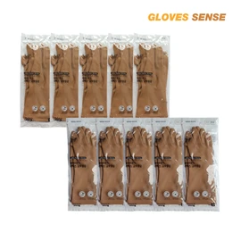 Glovesense natural latex rubber gloves 3/5 pieces beige/grey, L size 3 pieces gray / 글러브센스 천연 라텍스 고무장갑 3입/5입 베이지/그레이, L 사이즈 3입 그레이