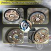 Kewucn 4 PCS Stainless Steel Brake Disc Rotor Screws for