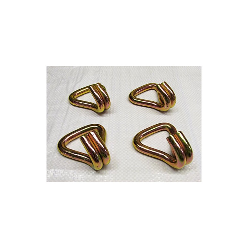 50MM J Claw Hooks Zinc Plated x4 (5 Ton Lashing