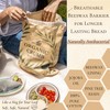 Organic Crumb Reusable Bread Bags for Homemade Bread (5 in