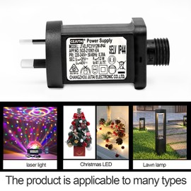 PremierAdapter Power Supply for CZJUTAI JT-EL/FC 31V 12W /9W /7.2W /6W /4.5W /3.6W -IP44 Christmas Lighting, 8 Modes, Memory Multi Function Control Box [C5T2]