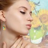 Van Gogh Painting 'Sunflowers' Sunflower Earrings Brand Jewelry Famous Artist