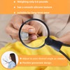 5X Large Hands Free Magnifying Glass for Reading, Flexible Gooseneck