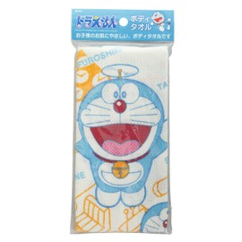 AISEN BD021 Doraemon Body Towel, White, 10.2 x 4.3 x 0.6 inches (26 x 11 x 1.4 cm)