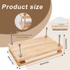 FUXAFU 50 Pcs Book Binding Kits, 13"x7.9" Inch Wooden Book