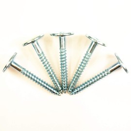 50 PSC Carbon Steel Flat Head Tapping Screw, Wood Screw 1.35 Inches Long