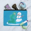 Gumby Making A Snowman Makeup Cosmetic Bag Organizer Pouch