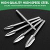 5 Pcs Wood Carving Bits for Dremel Rotary Tool HSS