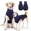 QKEPCY Dog Coat with Soothing Hood, Anti-Stress Vest, Soft and
