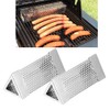 2Pcs BBQ Grill Smoker Tube Mesh Tube Pellets Smoke Box