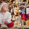 72Pcs Christmas Burlap Gift Bags with Drawstring Christmas Linen Treat