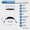 Sigmaled lighting, Ceiling LED Recessed Spotlights 5W Dimmable 450lm Warm