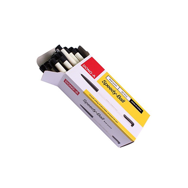 Dong-a P&t Speedy Ball Point Pen Dozen Box (Black) by