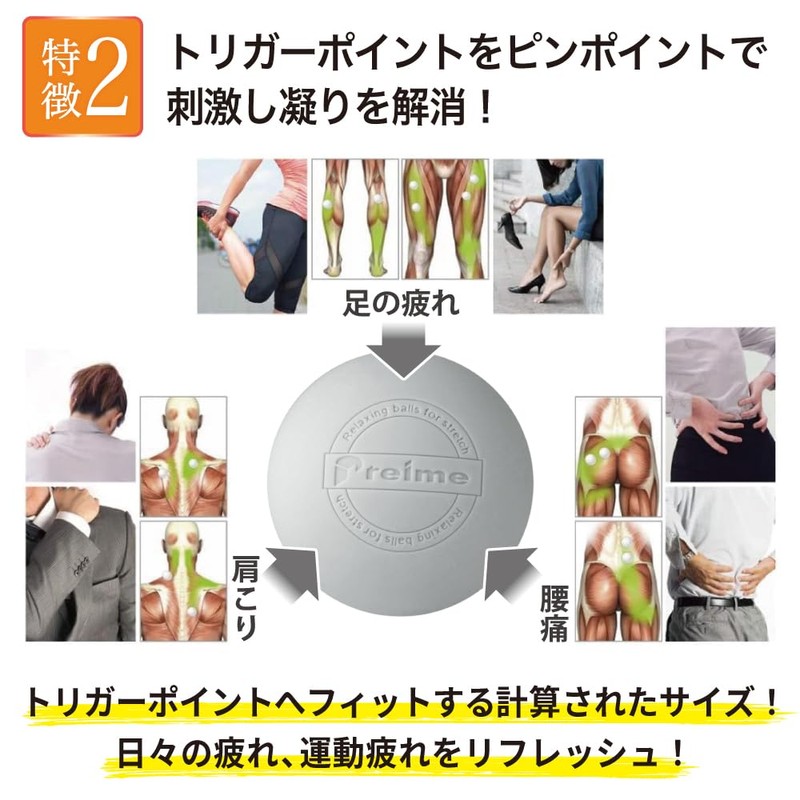 Massage Ball, Stretch Ball, Foam Roller, Trigger Point, Myofascial Release,