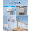 TROND Multi Plug Outlet Extender 2 Pack - Electrical Wall